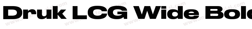 Druk LCG Wide Bold字体转换
